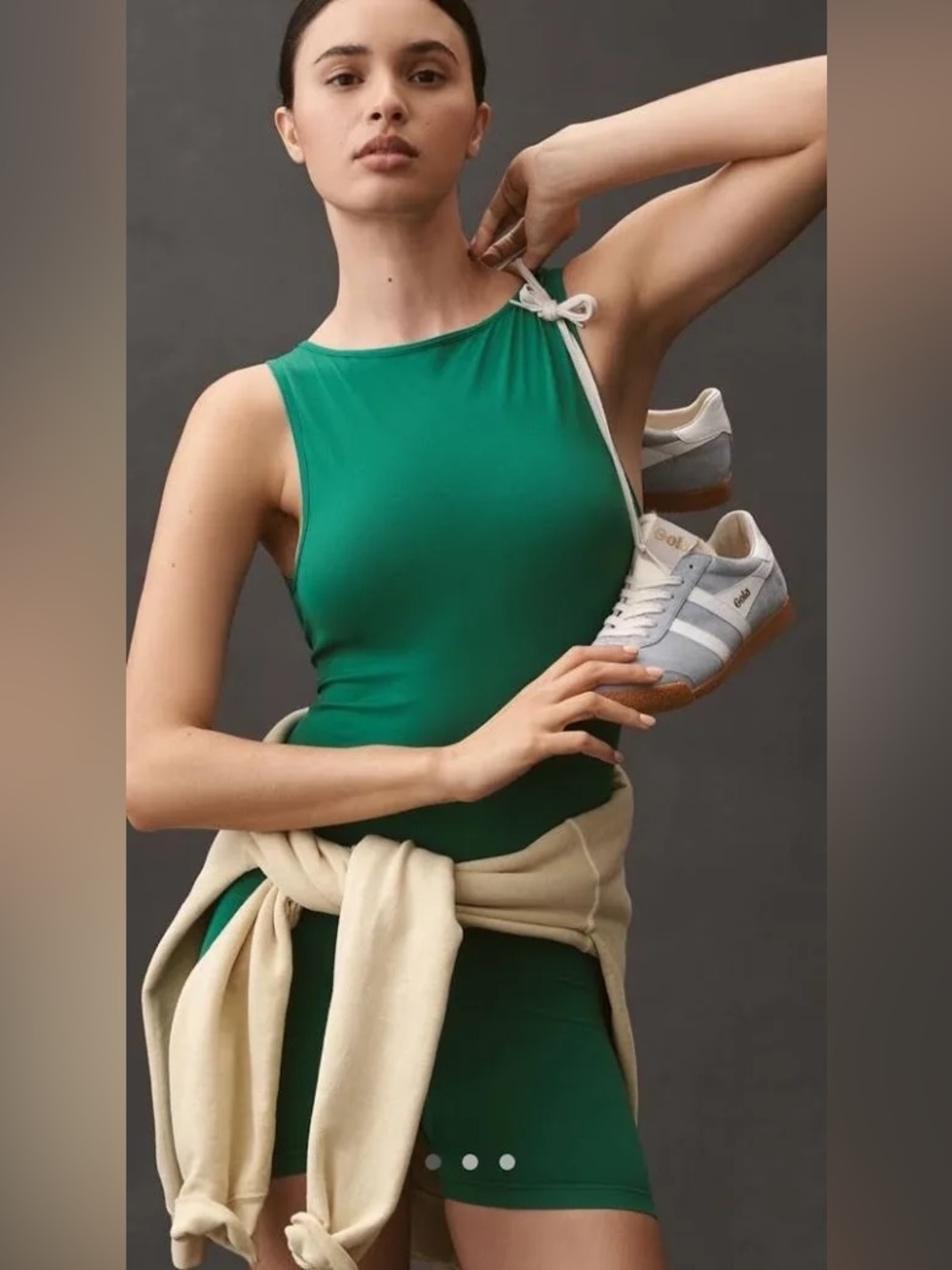 NEW Anthropologie The Renna Seamless Romper‎ Open Back Work Out Athleisure Gym